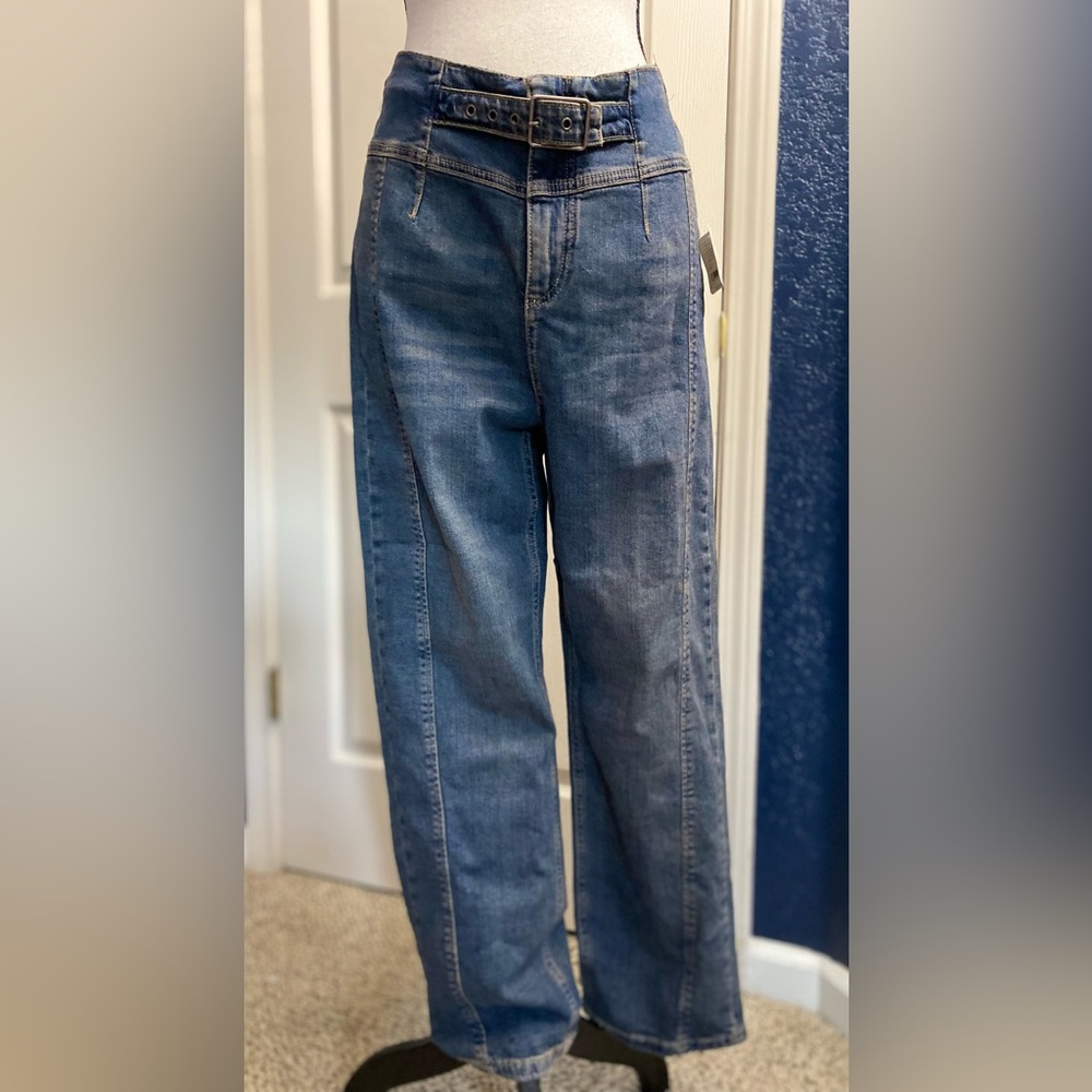 We The Free Blue Flare & Wide Leg Jeans